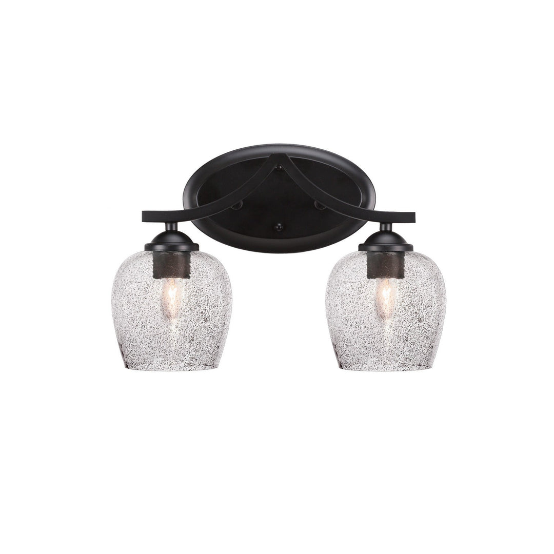 Toltec Zilo 552-mb-4812 Bath Vanity Light 15 in. wide - Matte Black