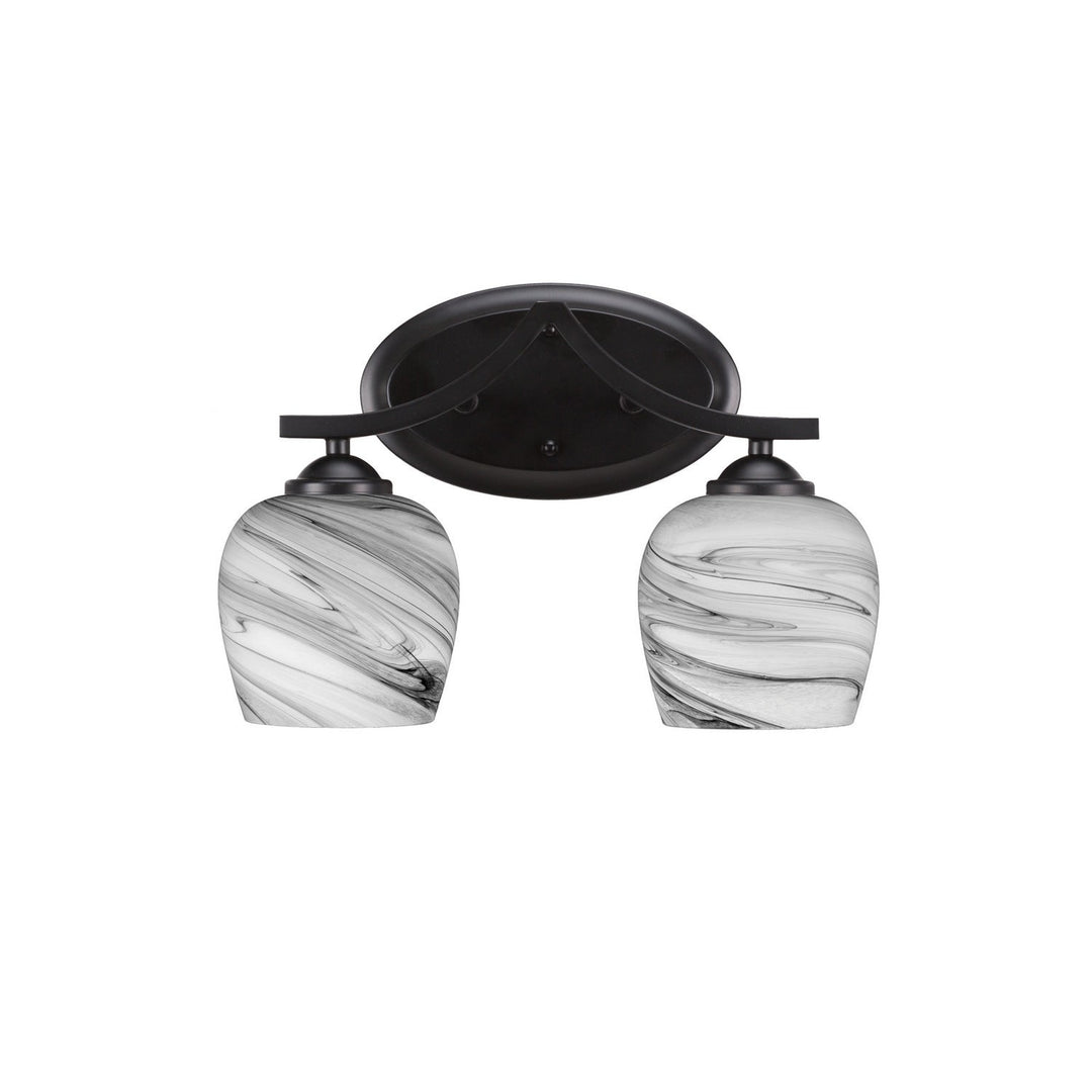 Toltec Zilo 552-mb-4819 Bath Vanity Light 15 in. wide - Matte Black