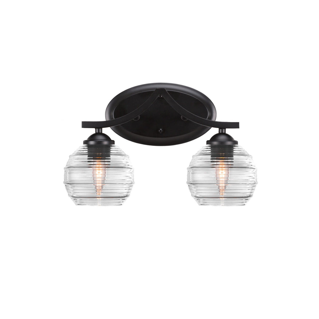 Toltec Zilo 552-mb-5110 Bath Vanity Light 15 in. wide - Matte Black