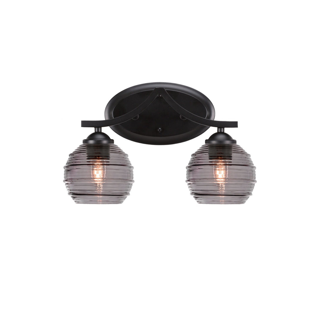 Toltec Zilo 552-mb-5112 Bath Vanity Light 15 in. wide - Matte Black