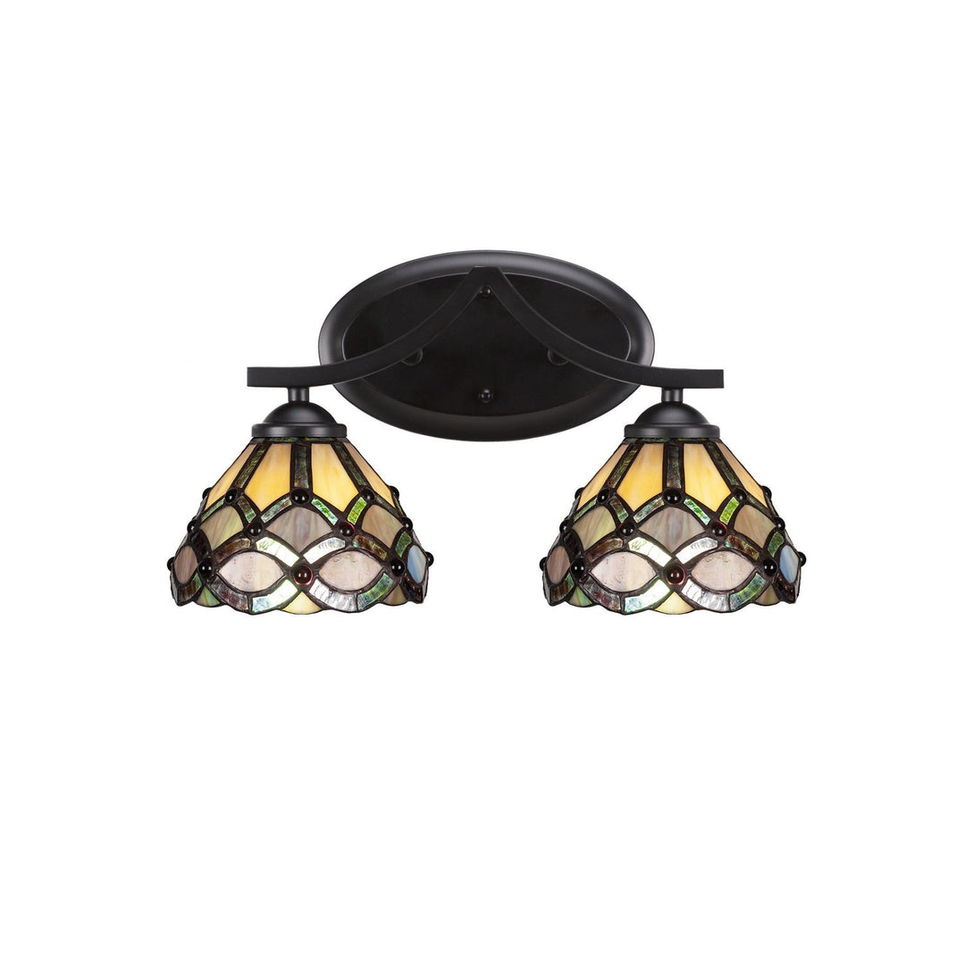 Toltec Zilo 552-mb-9435 Bath Vanity Light 16 in. wide - Matte Black