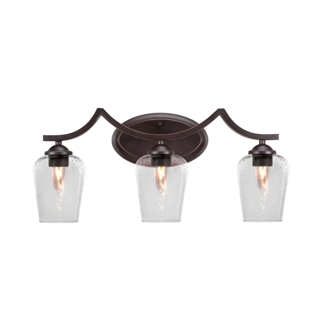 Toltec Zilo 553-dg-210 Bath Vanity Light 22 in. wide - Dark Granite