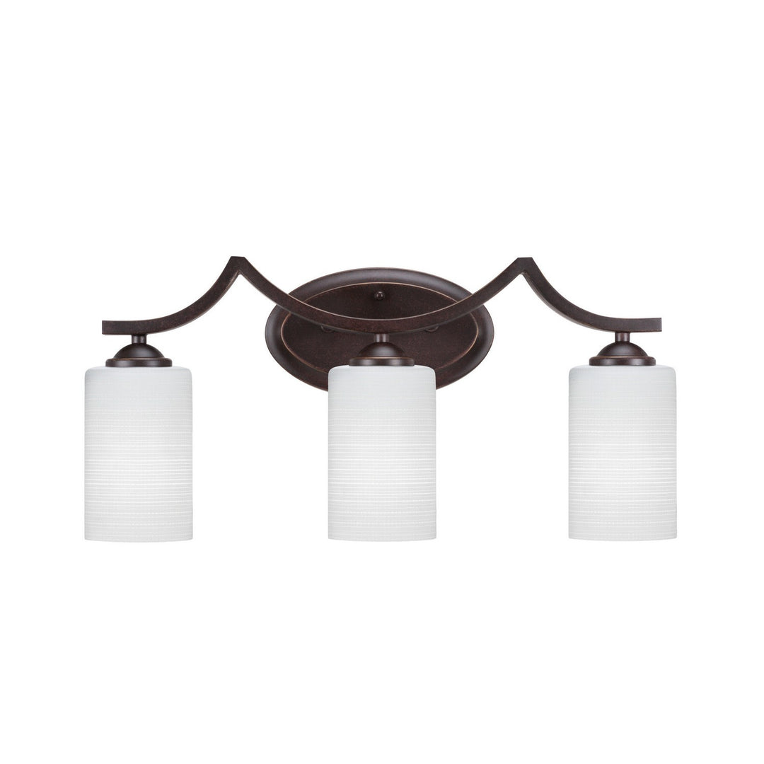 Toltec Zilo 553-dg-4061 Bath Vanity Light 21 in. wide - Dark Granite