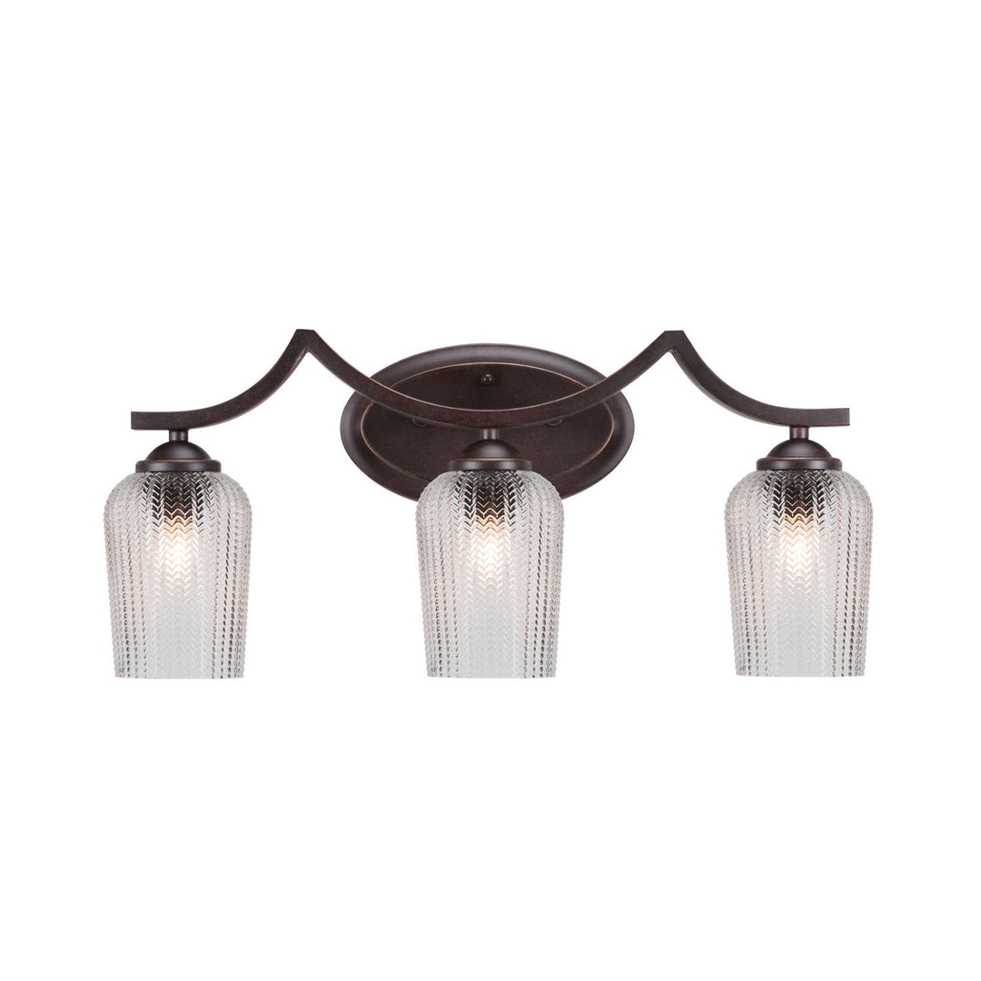 Toltec Zilo 553-dg-4250 Bath Vanity Light 23 in. wide - Dark Granite