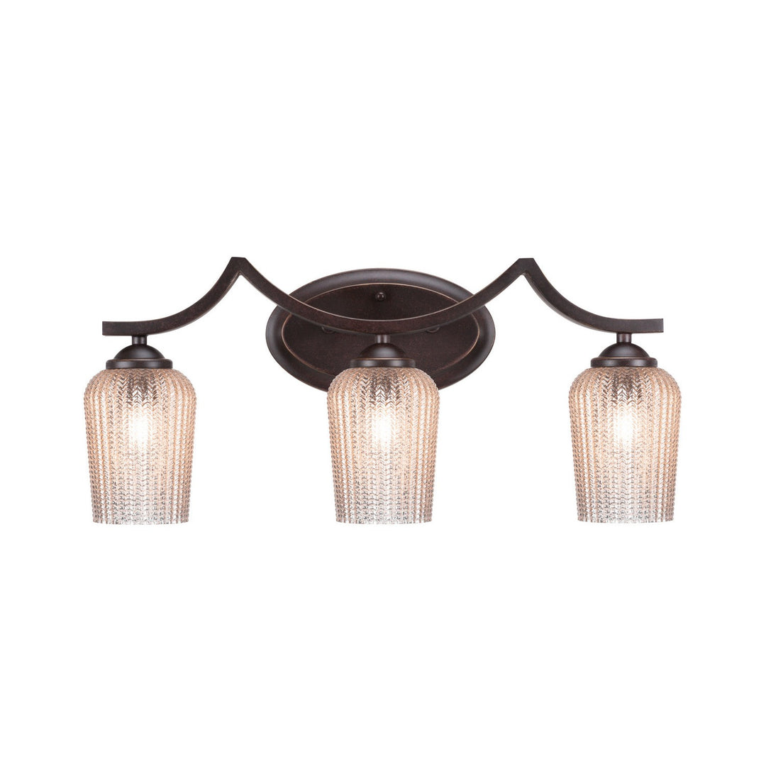 Toltec Zilo 553-dg-4253 Bath Vanity Light 23 in. wide - Dark Granite