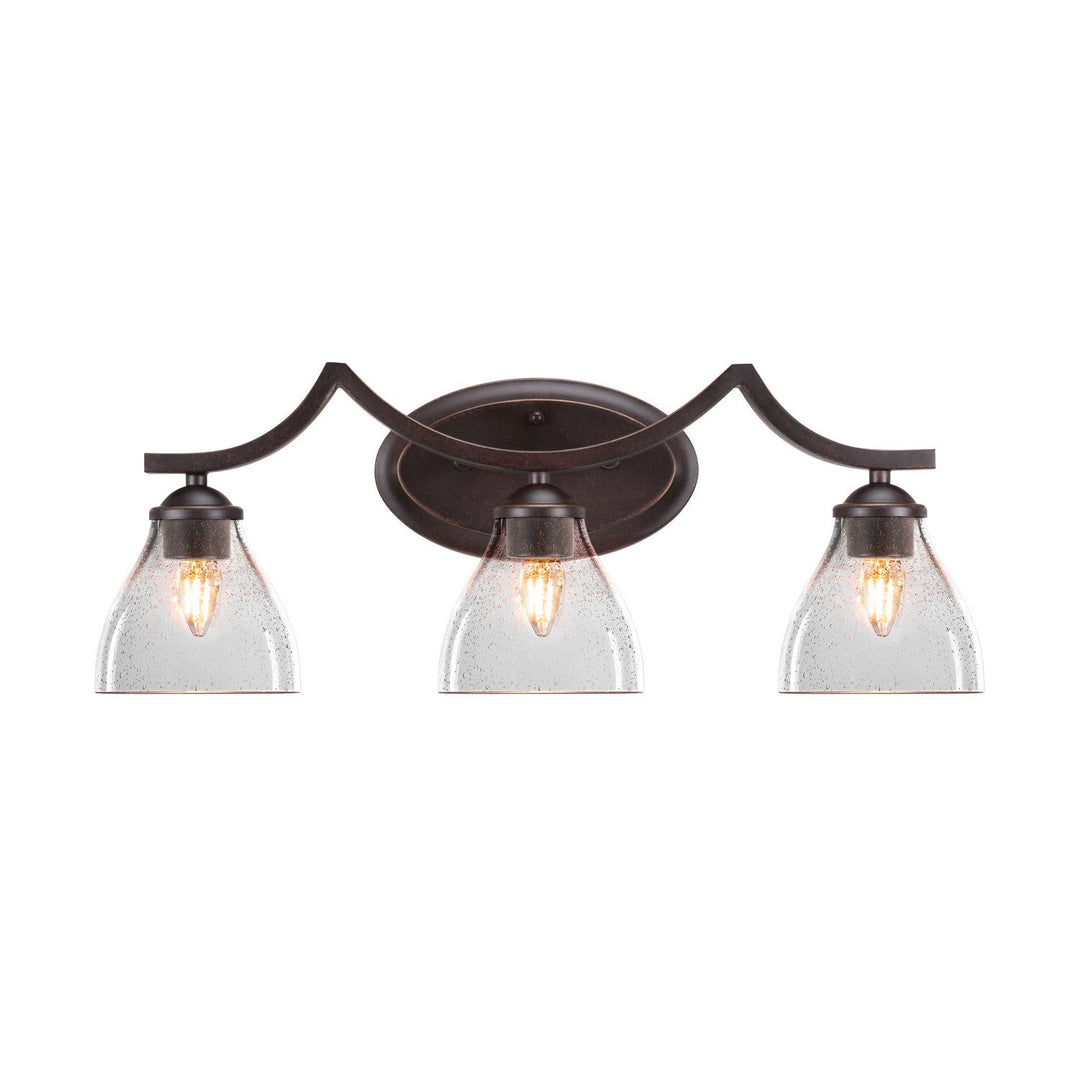 Toltec Zilo 553-dg-4760 Bath Vanity Light 23 in. wide - Dark Granite