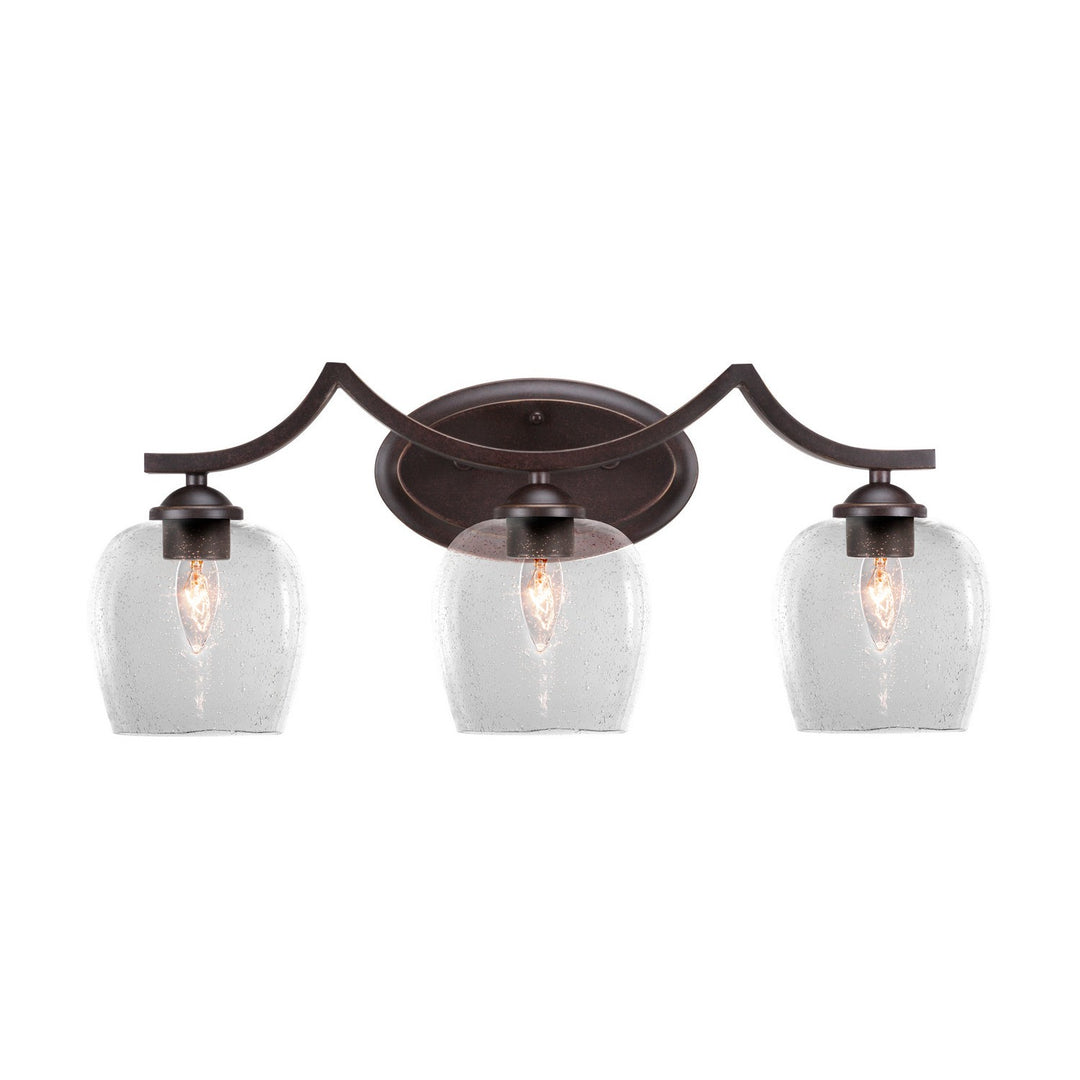 Toltec Zilo 553-dg-4810 Bath Vanity Light 24 in. wide - Dark Granite