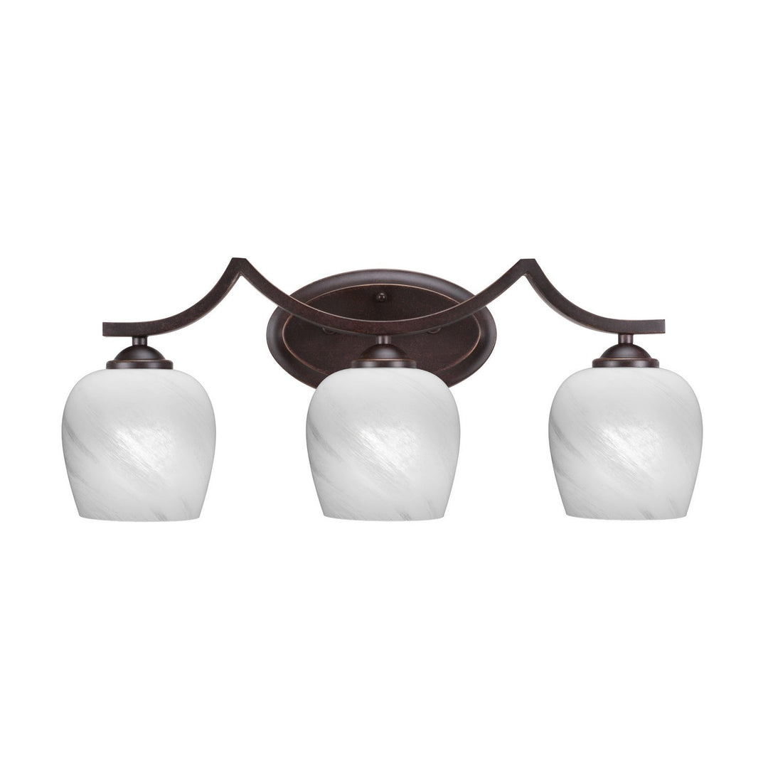 Toltec Zilo 553-dg-4811 Bath Vanity Light 24 in. wide - Dark Granite