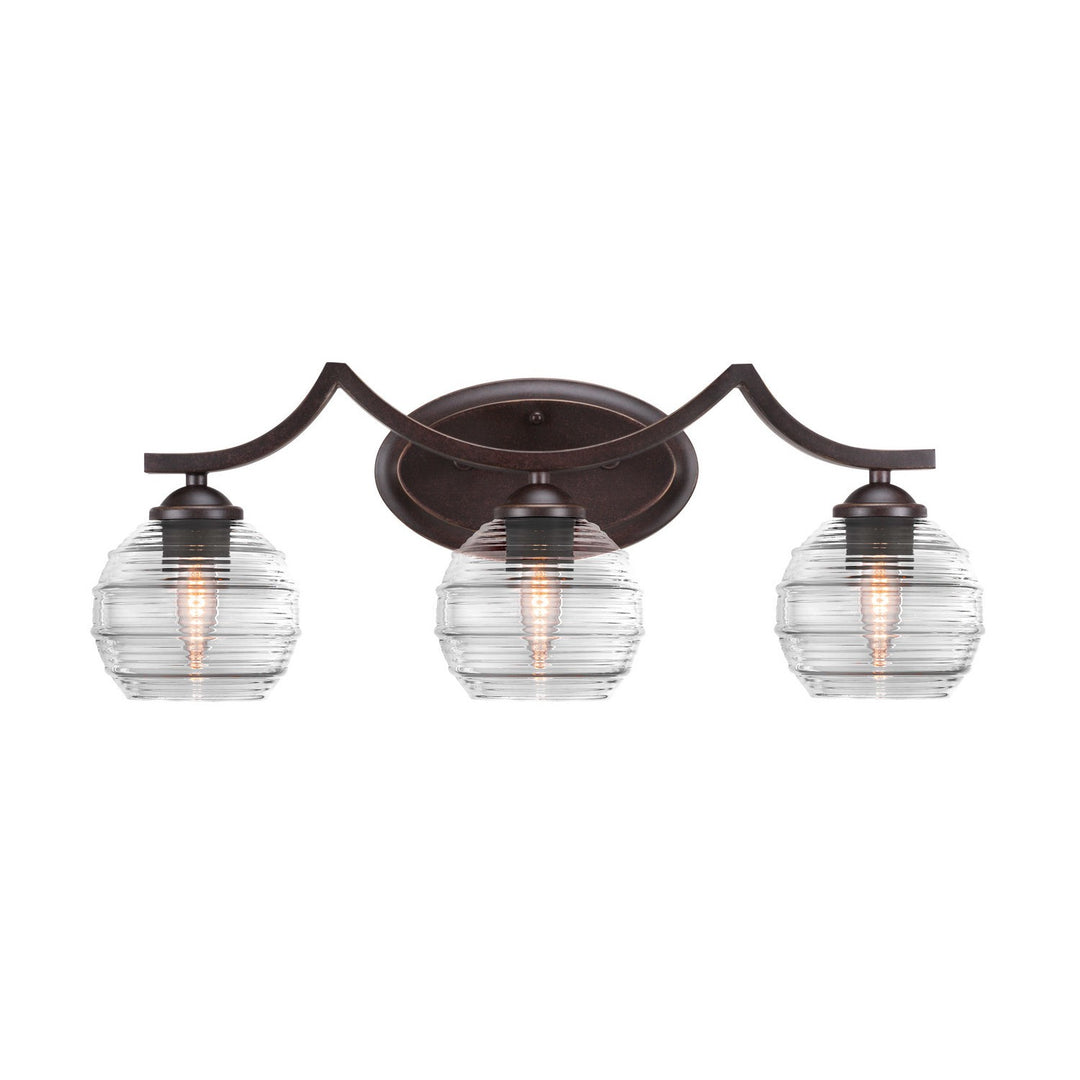 Toltec Zilo 553-dg-5110 Bath Vanity Light 23 in. wide - Dark Granite