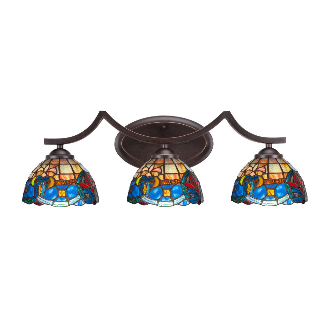Toltec Zilo 553-dg-9355 Bath Vanity Light 24 in. wide - Dark Granite