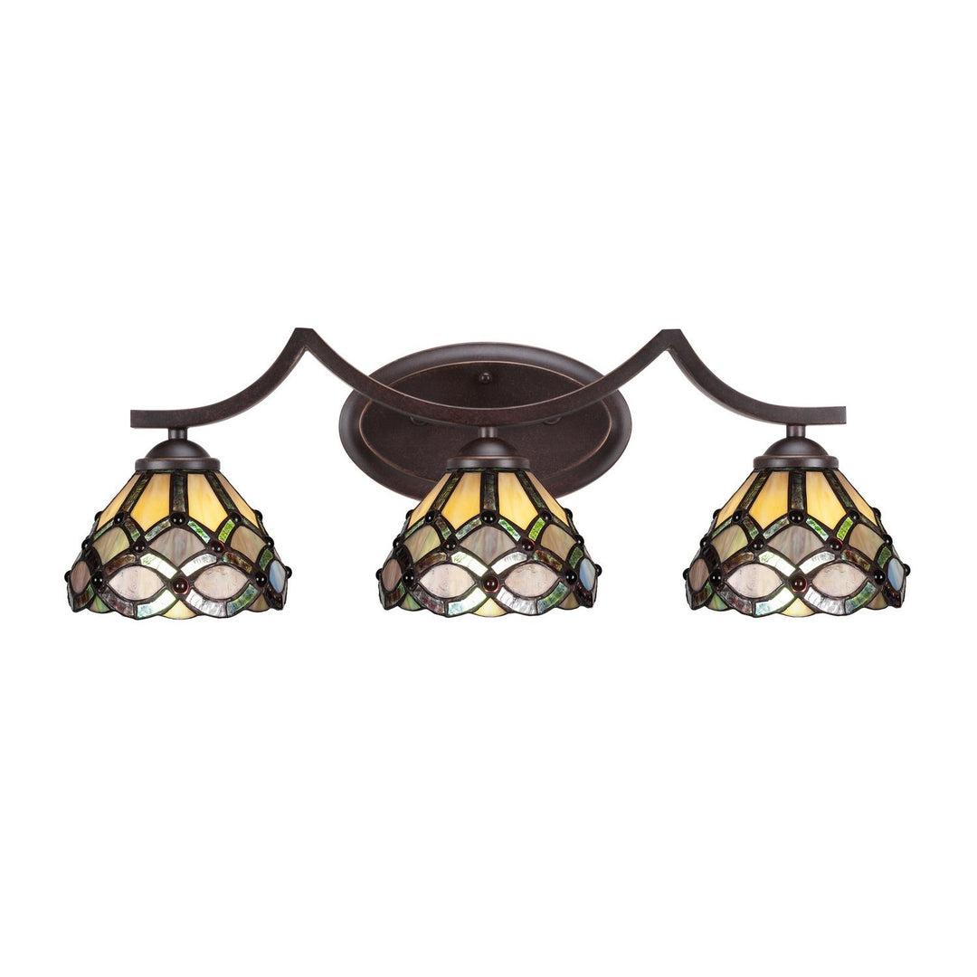 Toltec Zilo 553-dg-9435 Bath Vanity Light 24 in. wide - Dark Granite