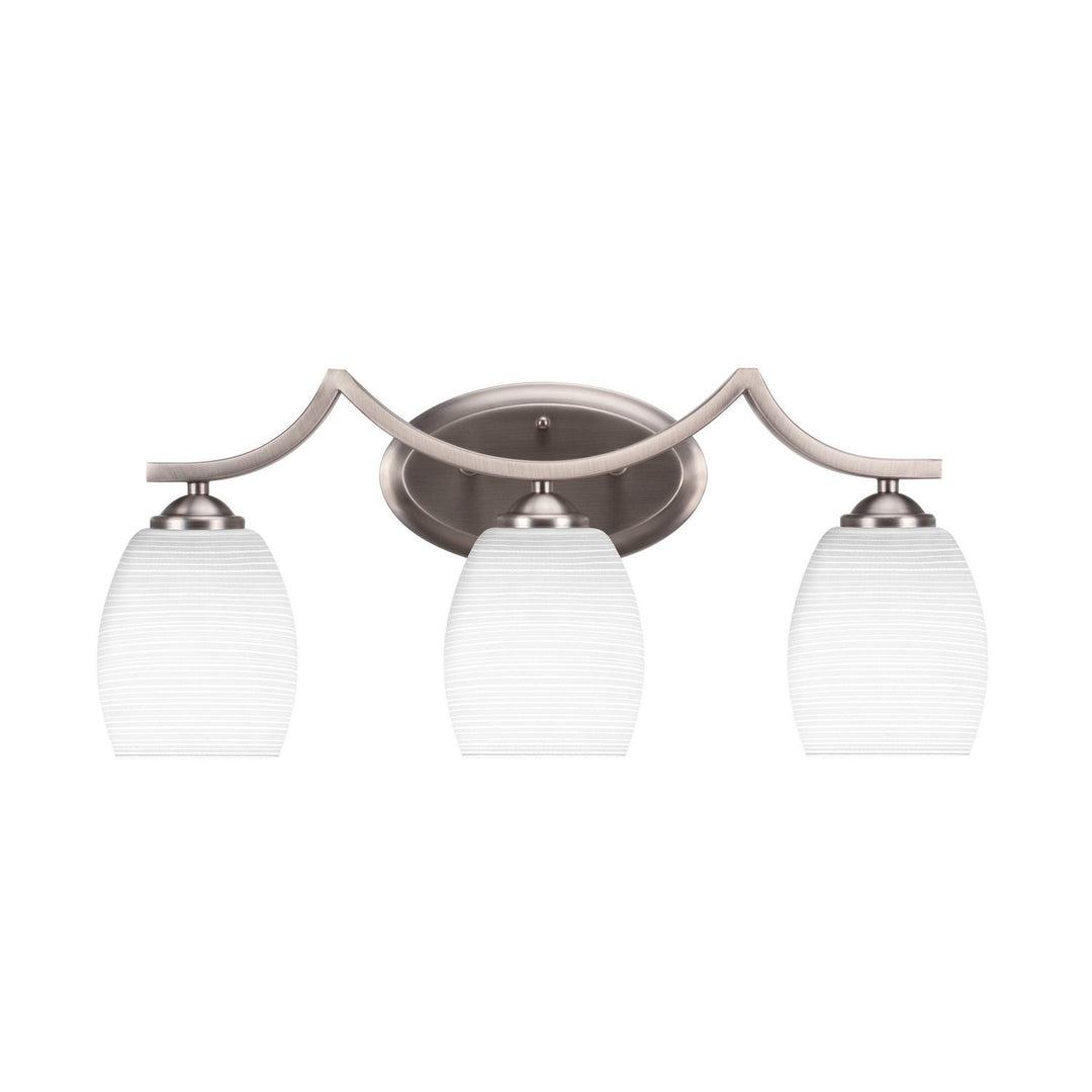Toltec Zilo 553-gp-4021 Bath Vanity Light 22 in. wide - Graphite