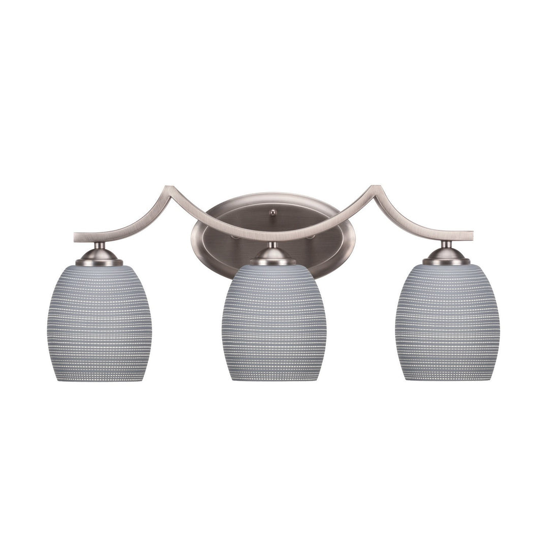 Toltec Zilo 553-gp-4022 Bath Vanity Light 22 in. wide - Graphite