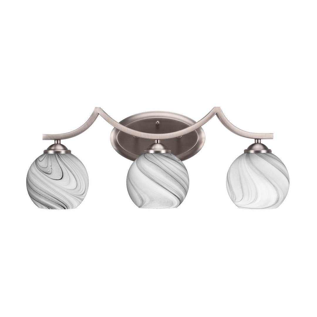 Toltec Zilo 553-gp-4109 Bath Vanity Light 23 in. wide - Graphite