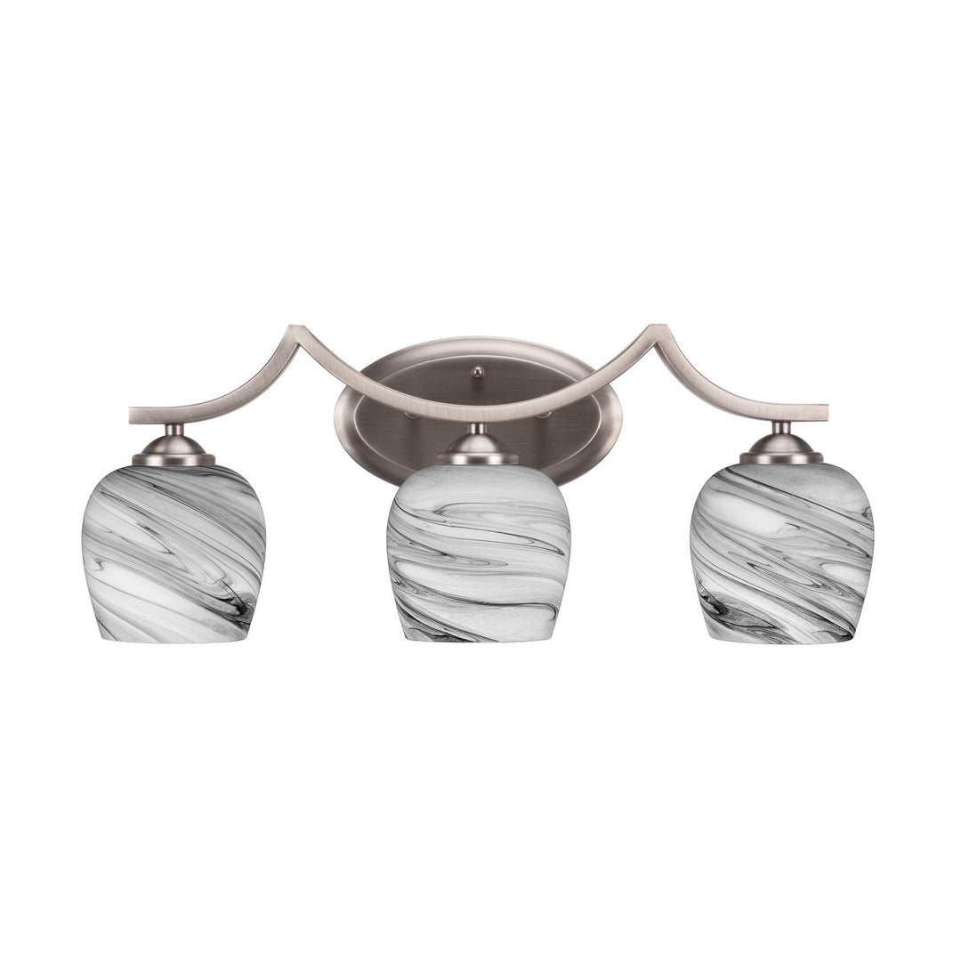 Toltec Zilo 553-gp-4819 Bath Vanity Light 24 in. wide - Graphite
