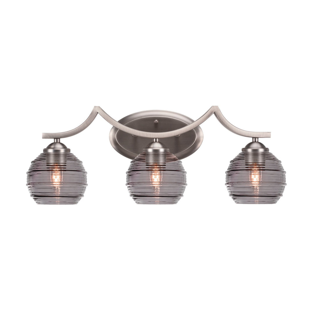 Toltec Zilo 553-gp-5112 Bath Vanity Light 23 in. wide - Graphite