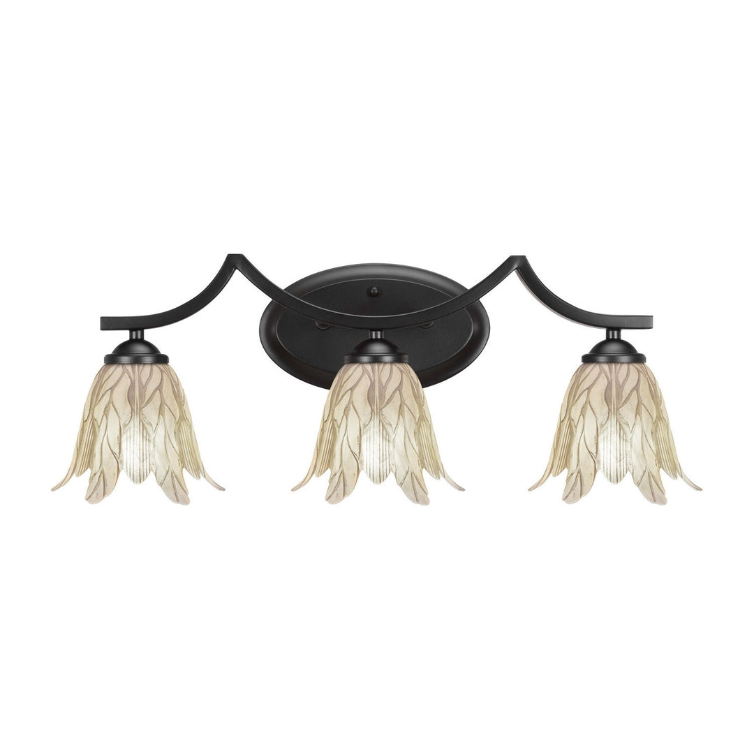 Toltec Zilo 553-mb-1025 Bath Vanity Light 24 in. wide - Matte Black