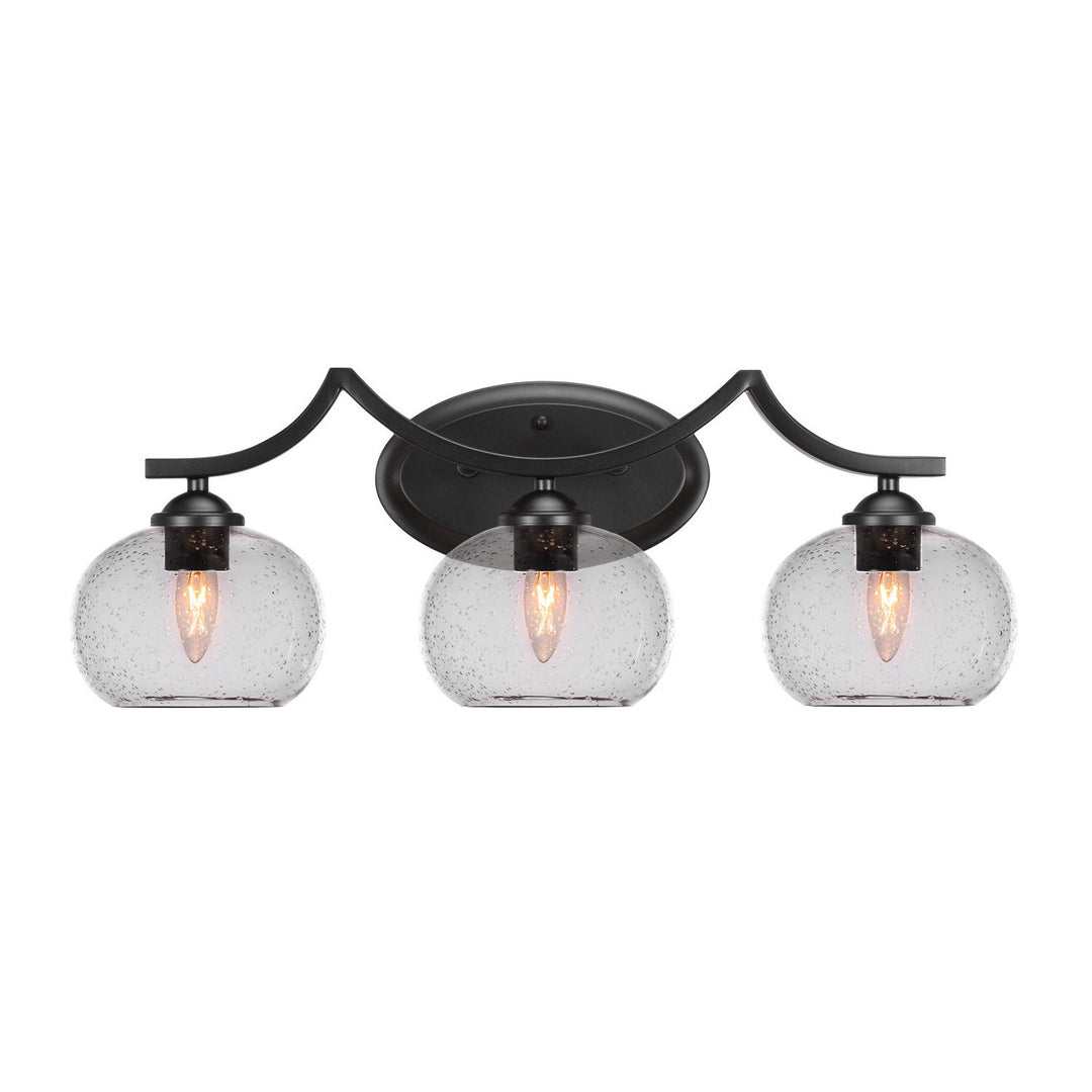 Toltec Zilo 553-mb-202 Bath Vanity Light 24 in. wide - Matte Black