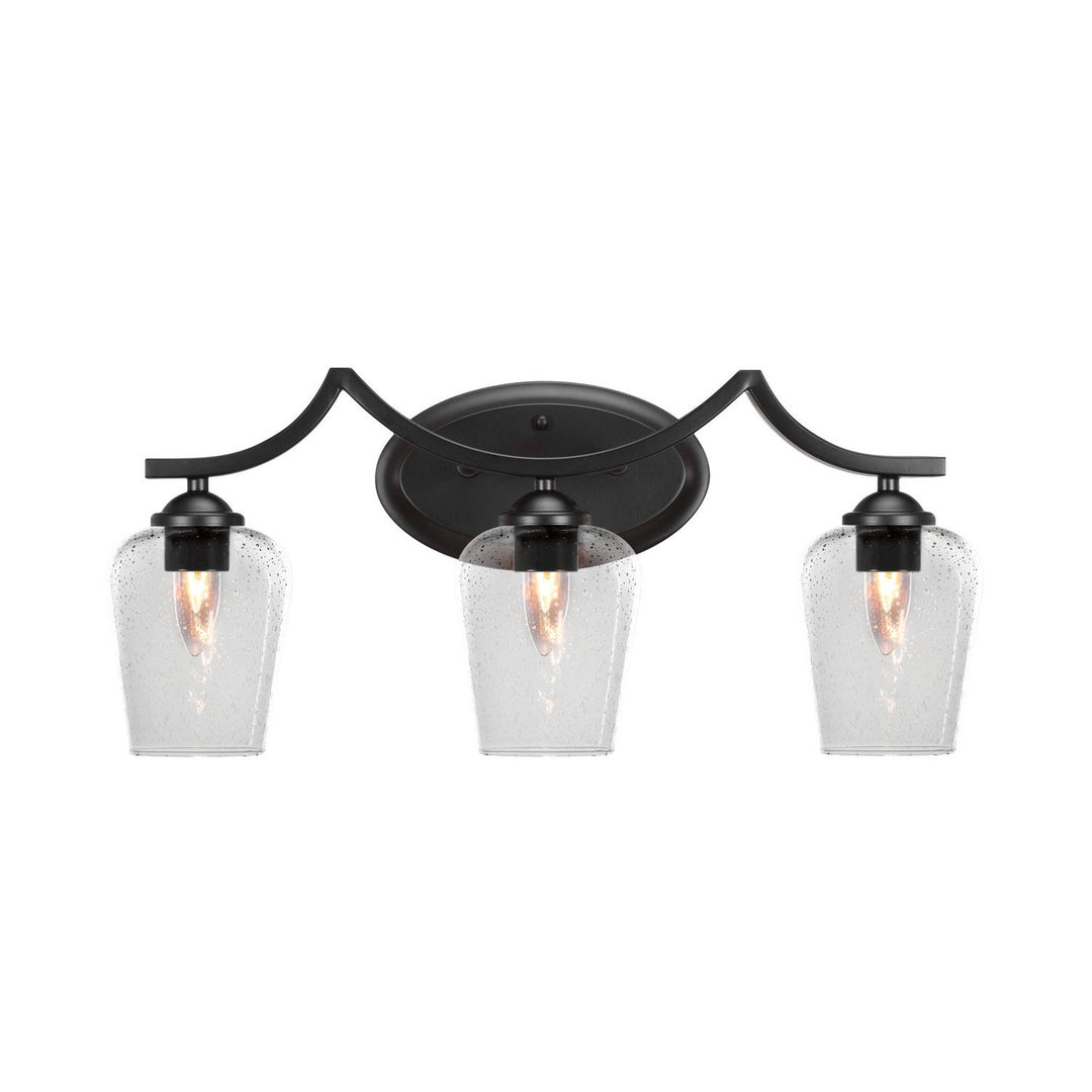 Toltec Zilo 553-mb-210 Bath Vanity Light 22 in. wide - Matte Black