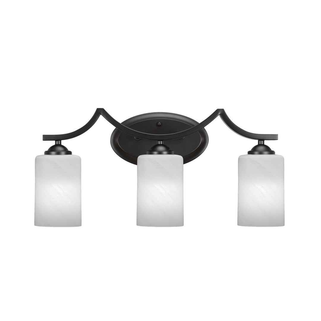 Toltec Zilo 553-mb-3001 Bath Vanity Light 21 in. wide - Matte Black