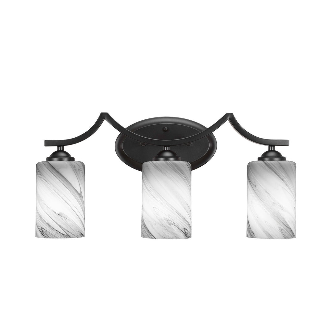 Toltec Zilo 553-mb-3009 Bath Vanity Light 21 in. wide - Matte Black