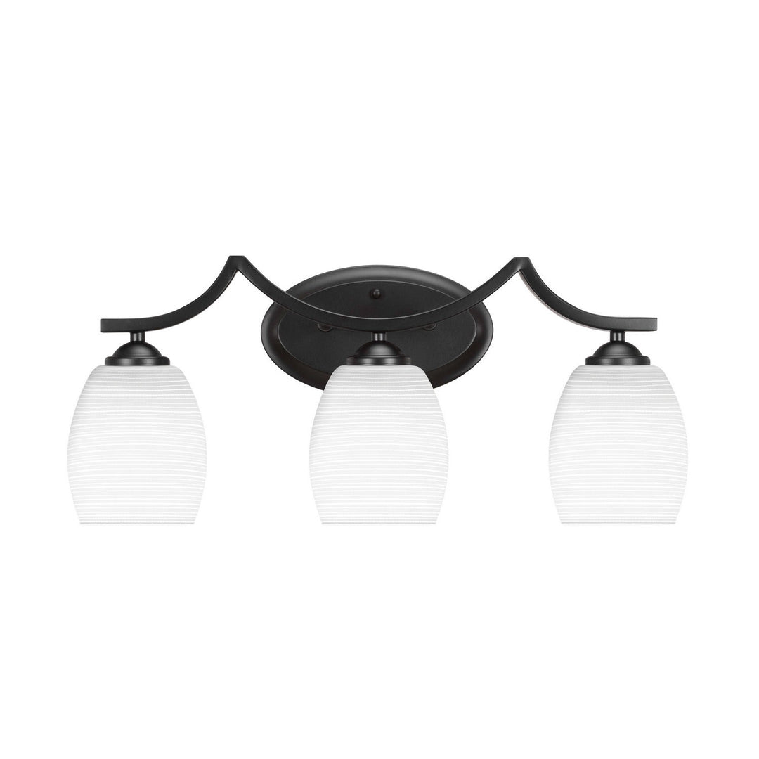 Toltec Zilo 553-mb-4021 Bath Vanity Light 22 in. wide - Matte Black