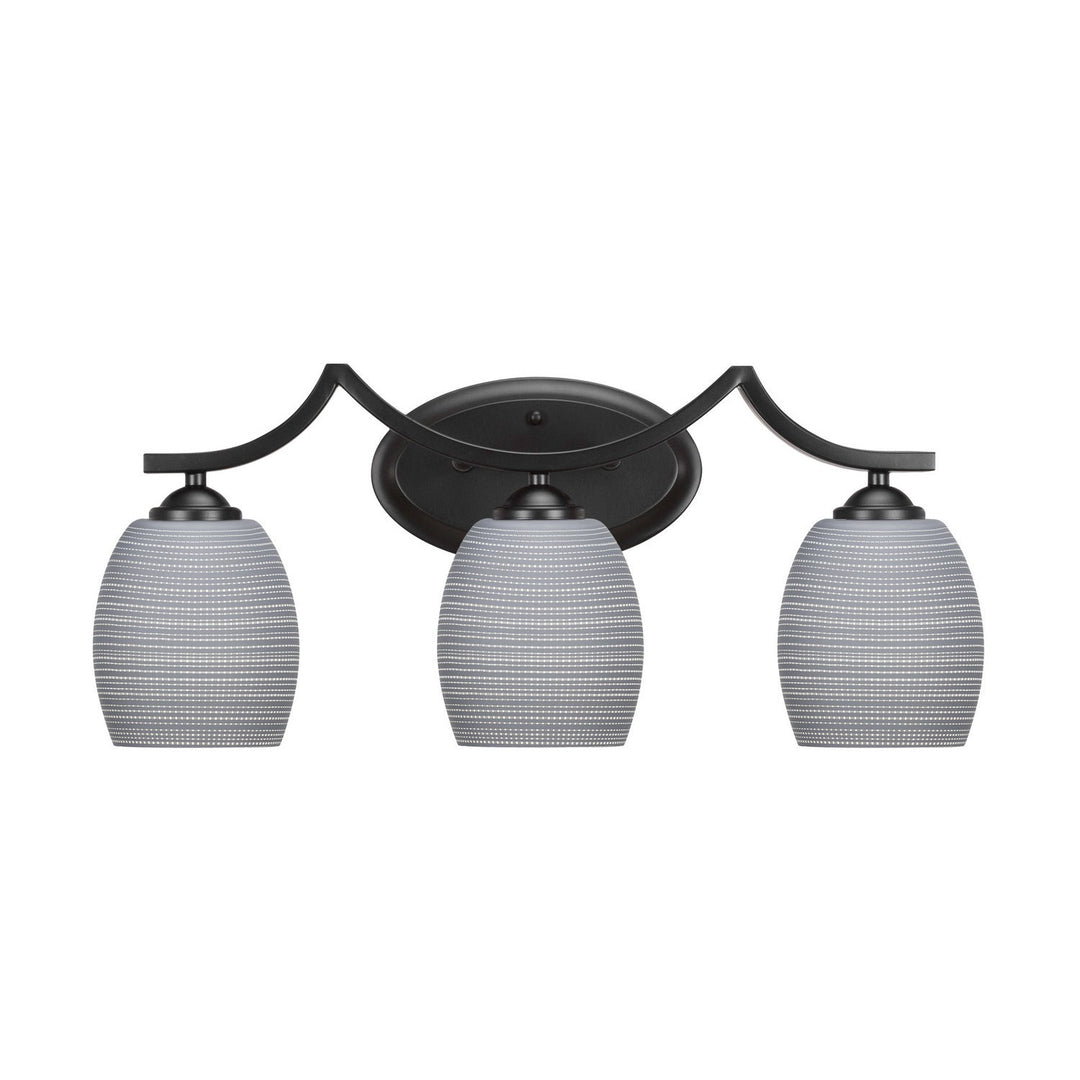 Toltec Zilo 553-mb-4022 Bath Vanity Light 22 in. wide - Matte Black
