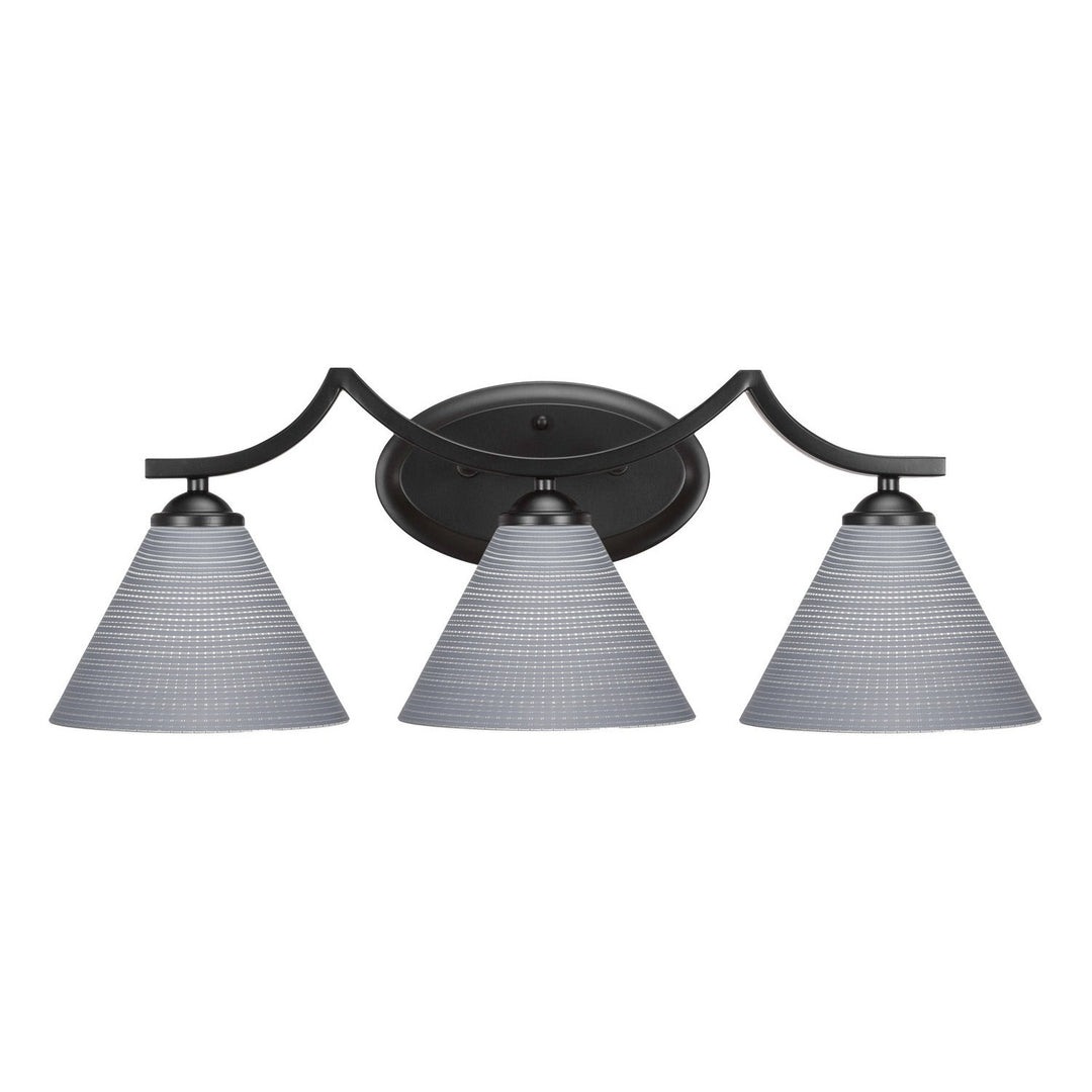 Toltec Zilo 553-mb-4052 Bath Vanity Light 25 in. wide - Matte Black