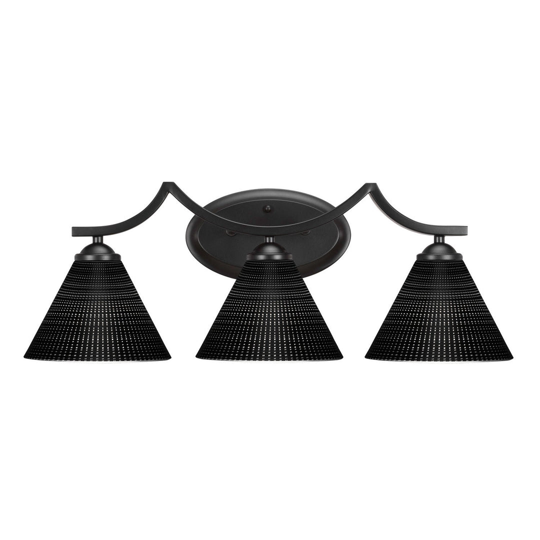 Toltec Zilo 553-mb-4059 Bath Vanity Light 25 in. wide - Matte Black