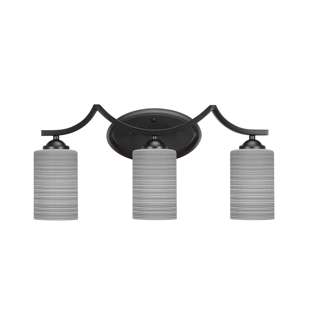 Toltec Zilo 553-mb-4062 Bath Vanity Light 21 in. wide - Matte Black