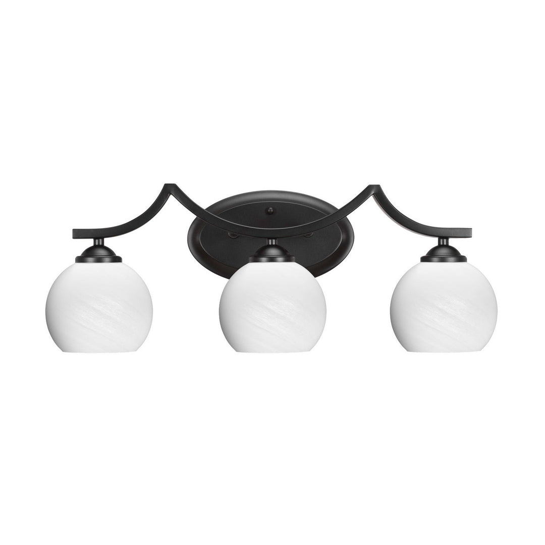 Toltec Zilo 553-mb-4101 Bath Vanity Light 23 in. wide - Matte Black