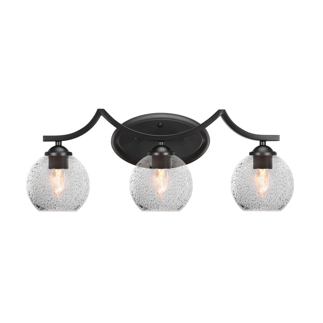 Toltec Zilo 553-mb-4102 Bath Vanity Light 23 in. wide - Matte Black