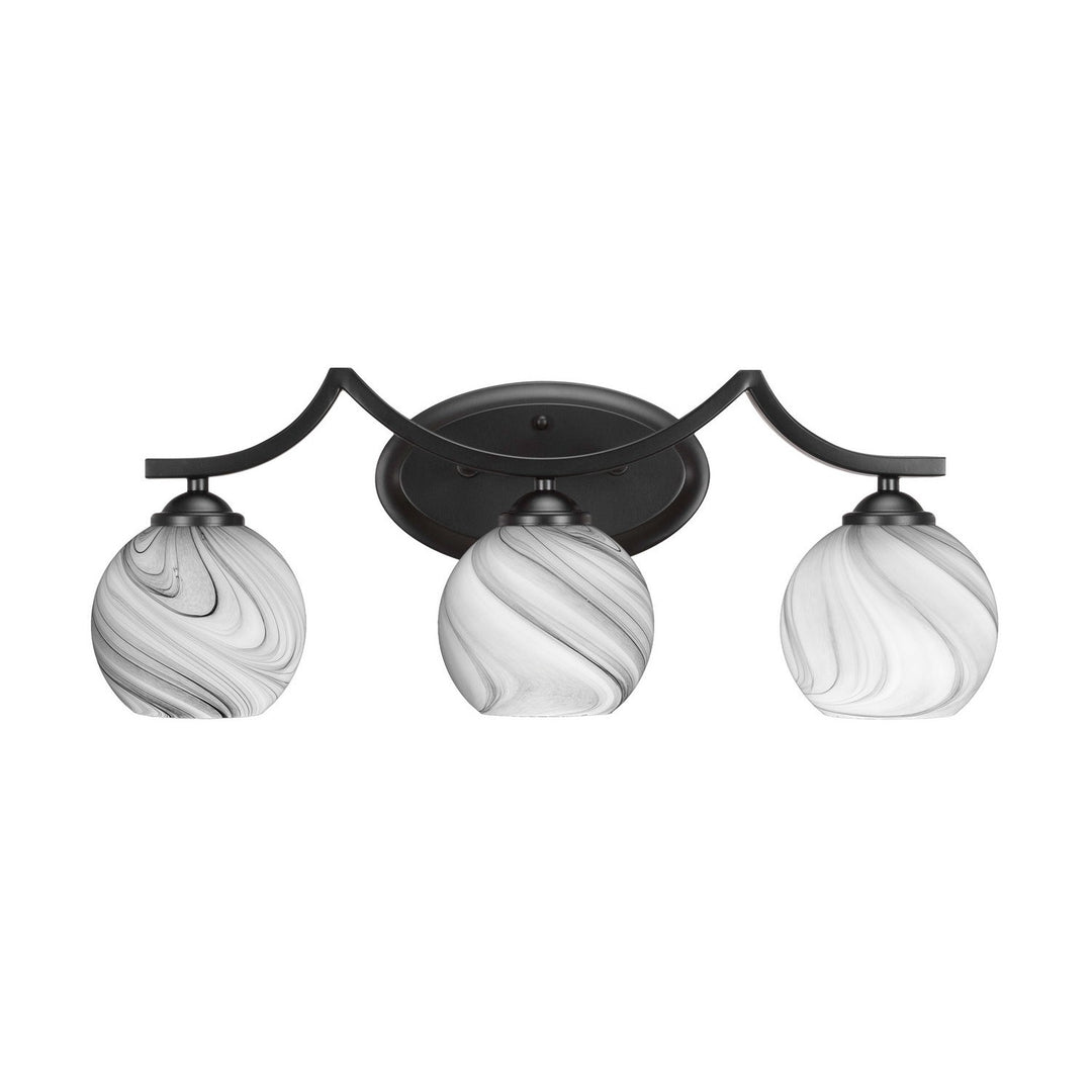 Toltec Zilo 553-mb-4109 Bath Vanity Light 23 in. wide - Matte Black