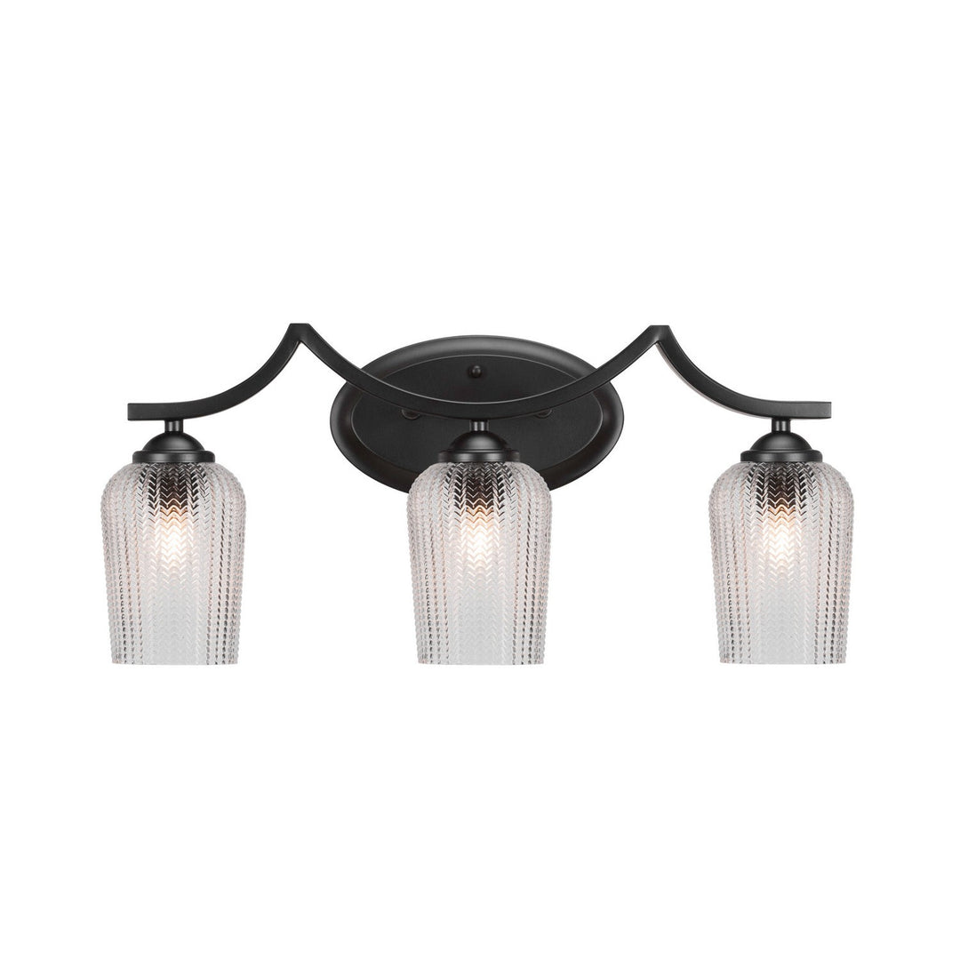 Toltec Zilo 553-mb-4250 Bath Vanity Light 23 in. wide - Matte Black