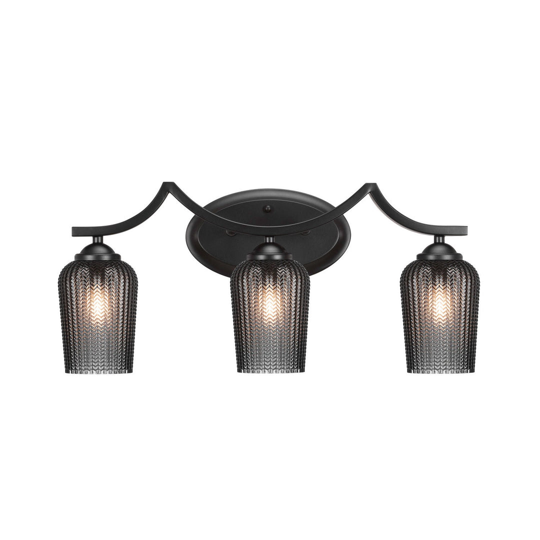 Toltec Zilo 553-mb-4252 Bath Vanity Light 23 in. wide - Matte Black