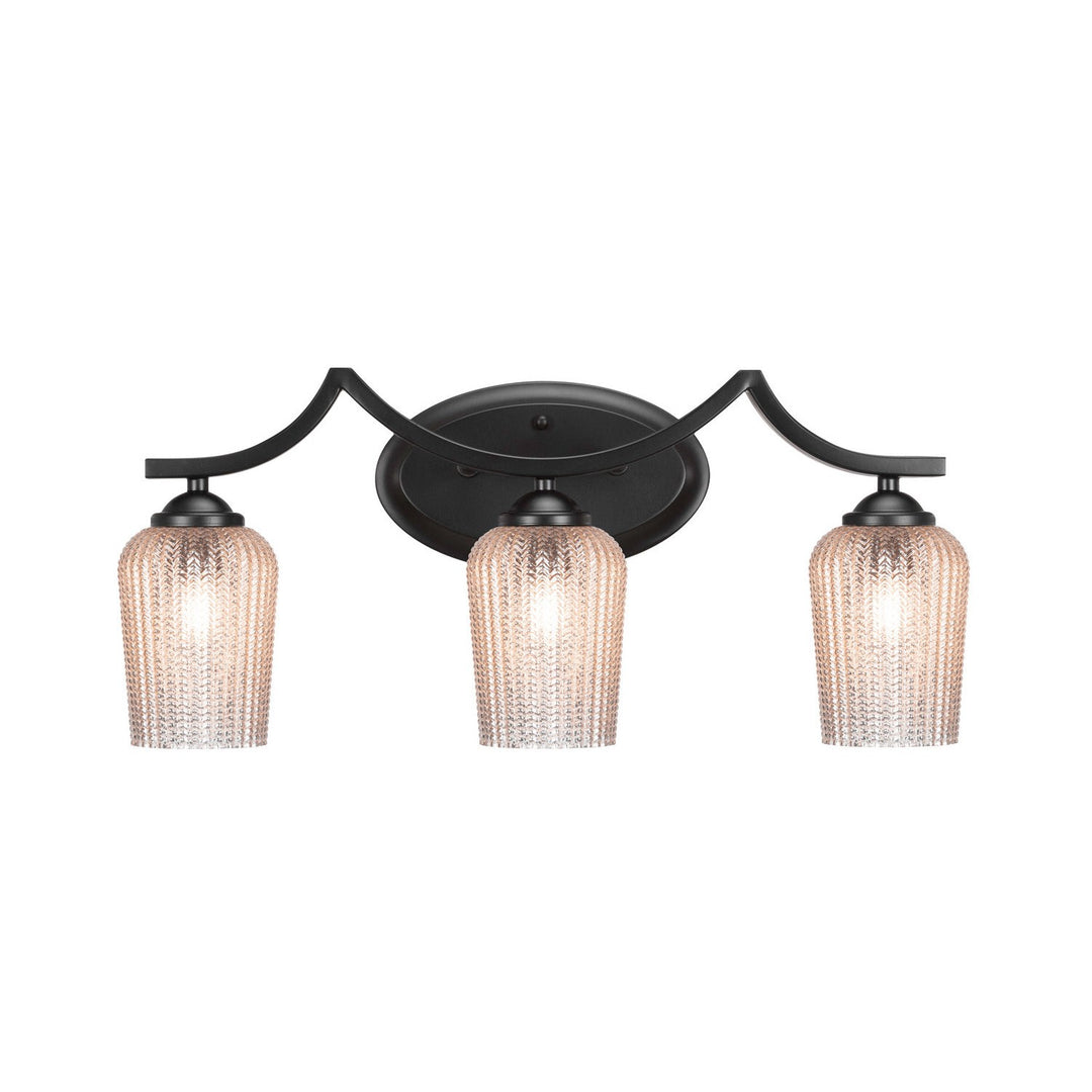 Toltec Zilo 553-mb-4253 Bath Vanity Light 23 in. wide - Matte Black