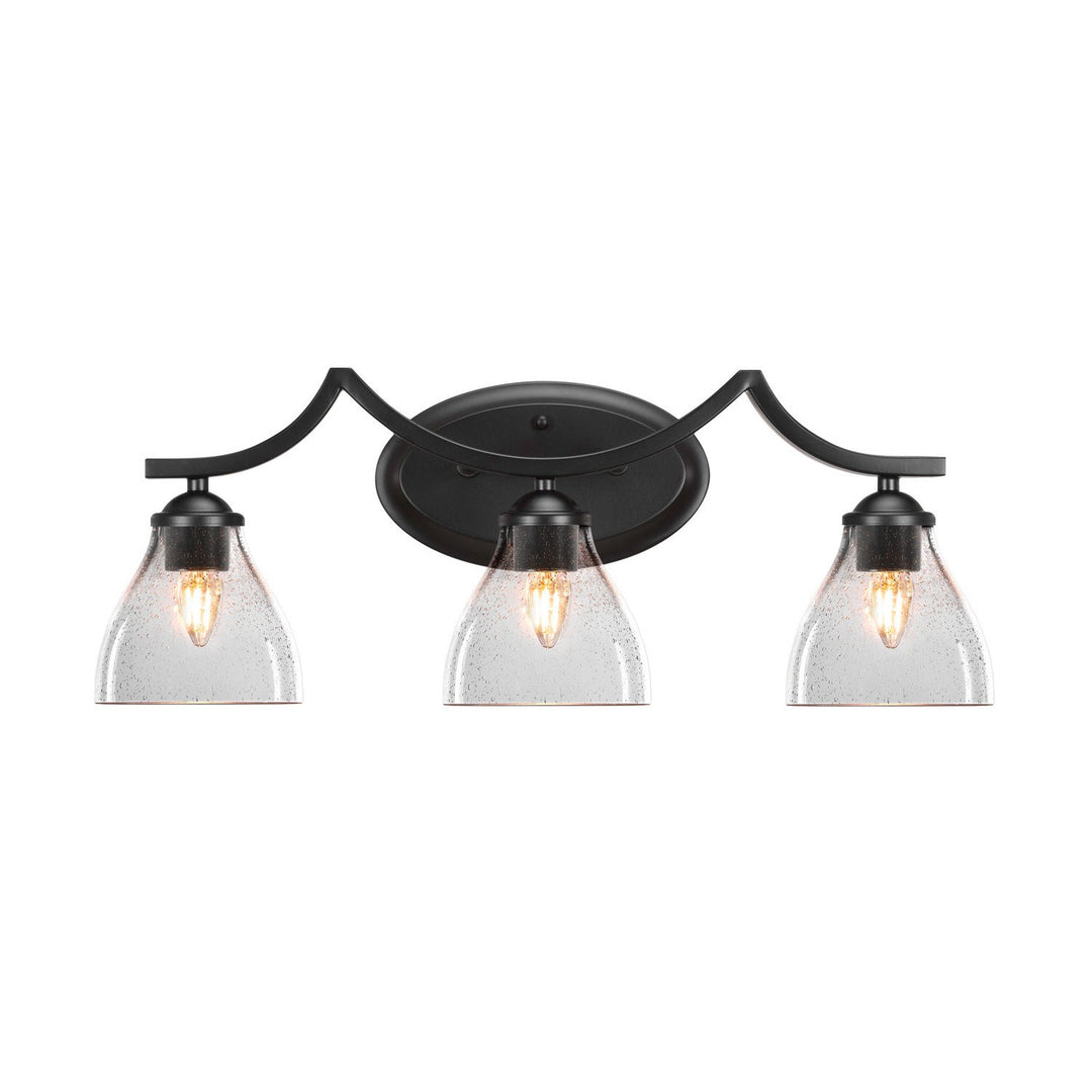 Toltec Zilo 553-mb-4760 Bath Vanity Light 23 in. wide - Matte Black