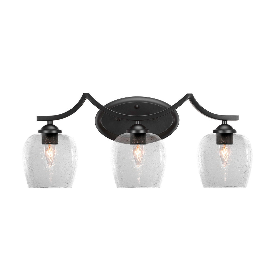 Toltec Zilo 553-mb-4810 Bath Vanity Light 24 in. wide - Matte Black