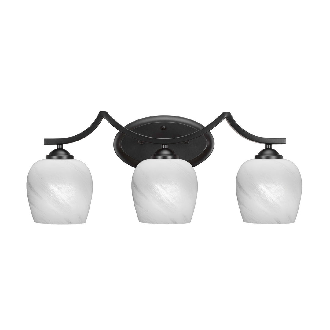Toltec Zilo 553-mb-4811 Bath Vanity Light 24 in. wide - Matte Black