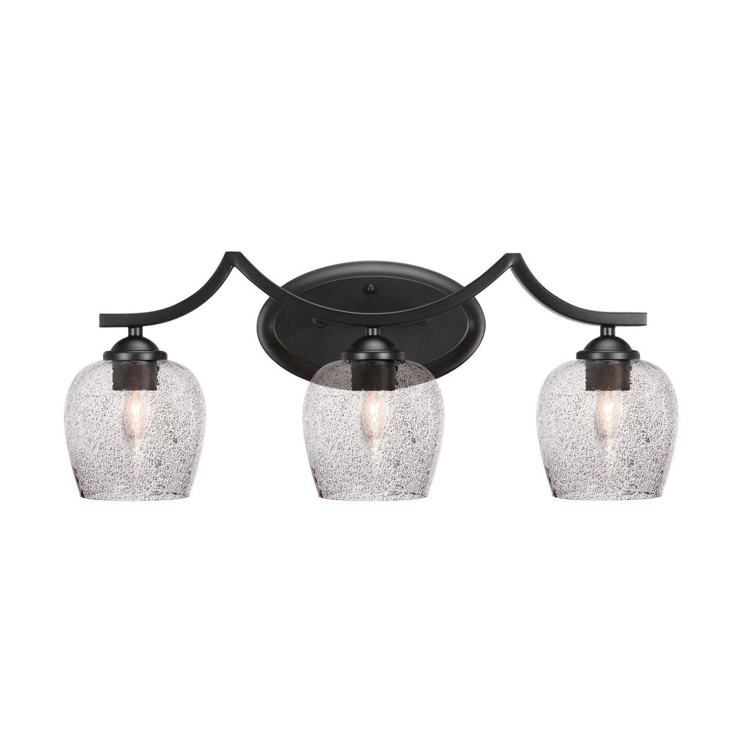 Toltec Zilo 553-mb-4812 Bath Vanity Light 24 in. wide - Matte Black