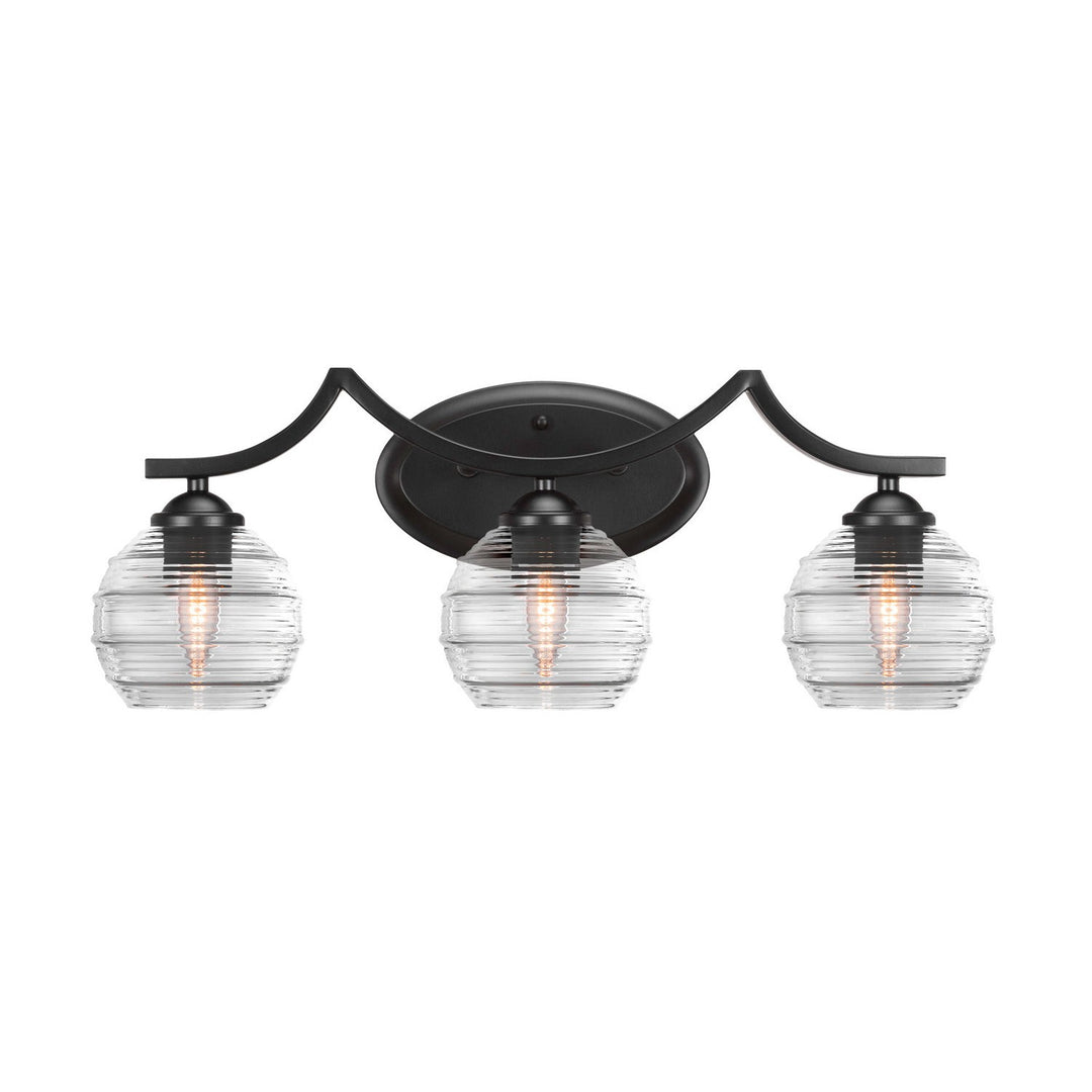 Toltec Zilo 553-mb-5110 Bath Vanity Light 23 in. wide - Matte Black