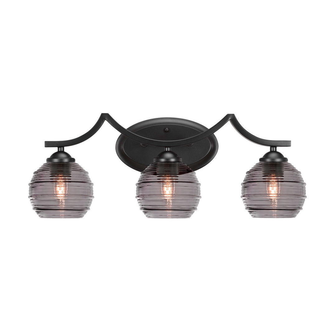 Toltec Zilo 553-mb-5112 Bath Vanity Light 23 in. wide - Matte Black