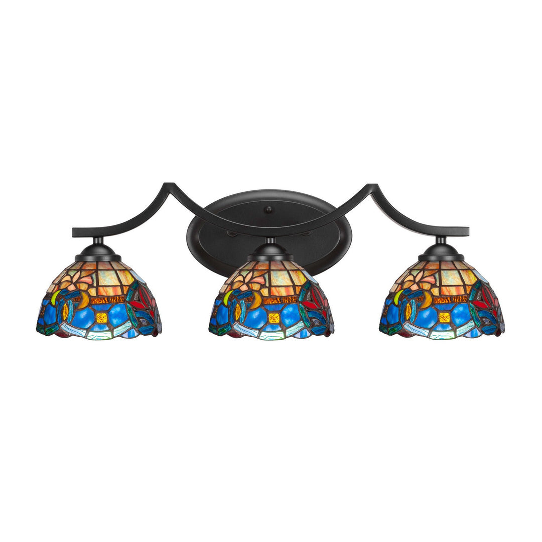 Toltec Zilo 553-mb-9355 Bath Vanity Light 24 in. wide - Matte Black