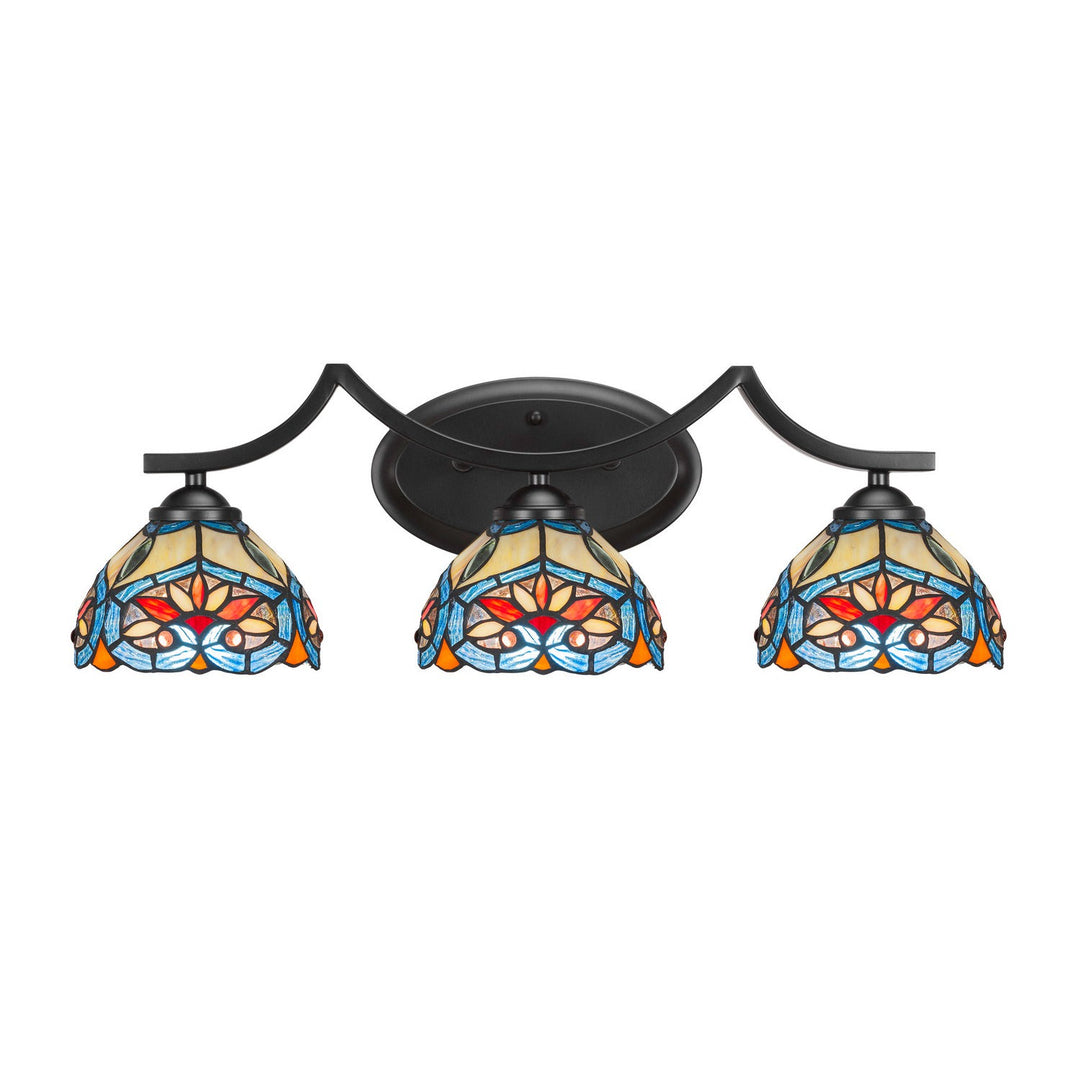 Toltec Zilo 553-mb-9425 Bath Vanity Light 24 in. wide - Matte Black