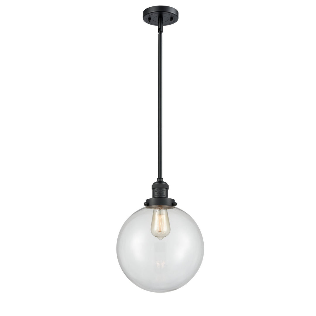 Innovations Franklin Restoration 201S-BK-G202-10 Pendant Light - Matte Black