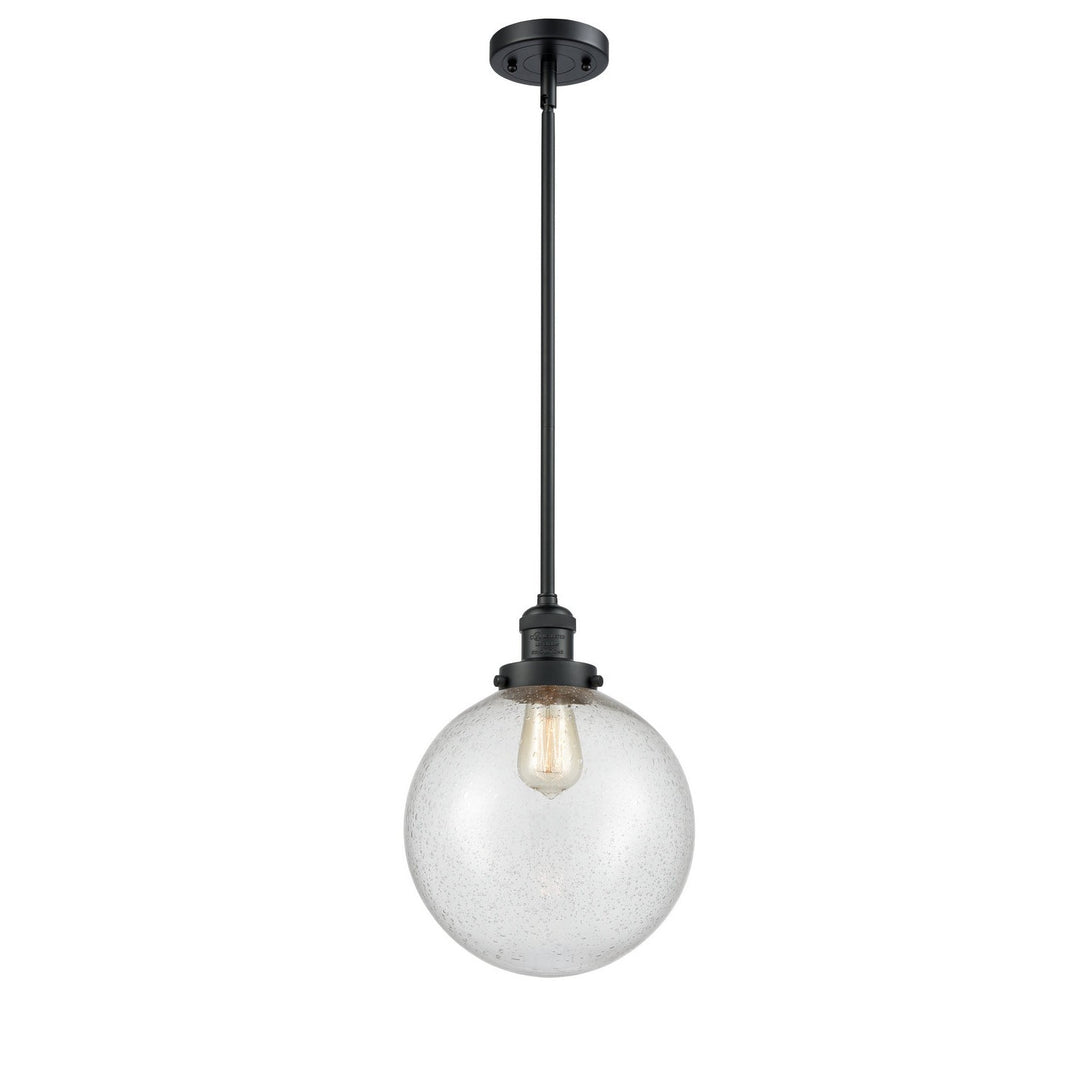 Innovations Franklin Restoration 201S-BK-G204-10-LED Pendant Light - Matte Black