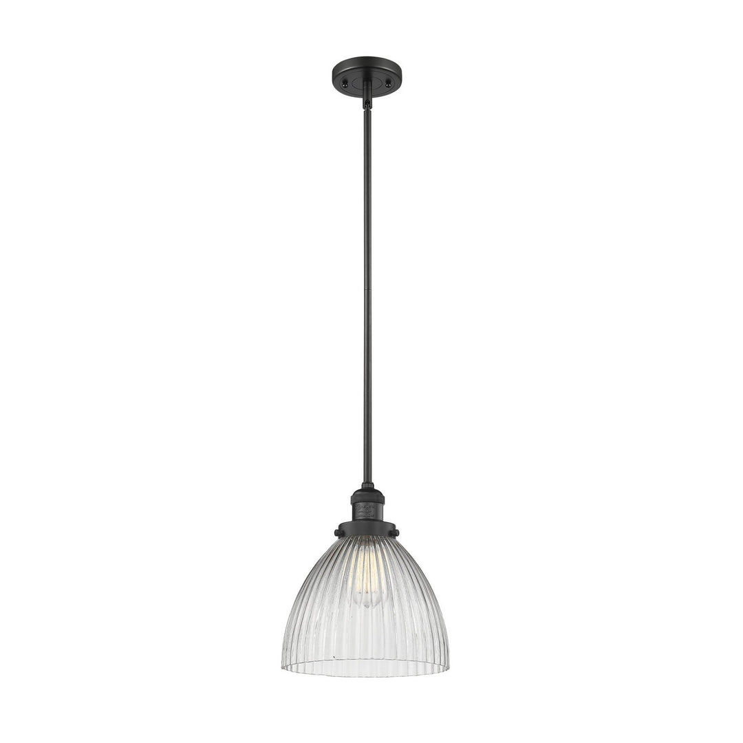 Innovations Franklin Restoration 201S-BK-G222-LED Pendant Light - Matte Black