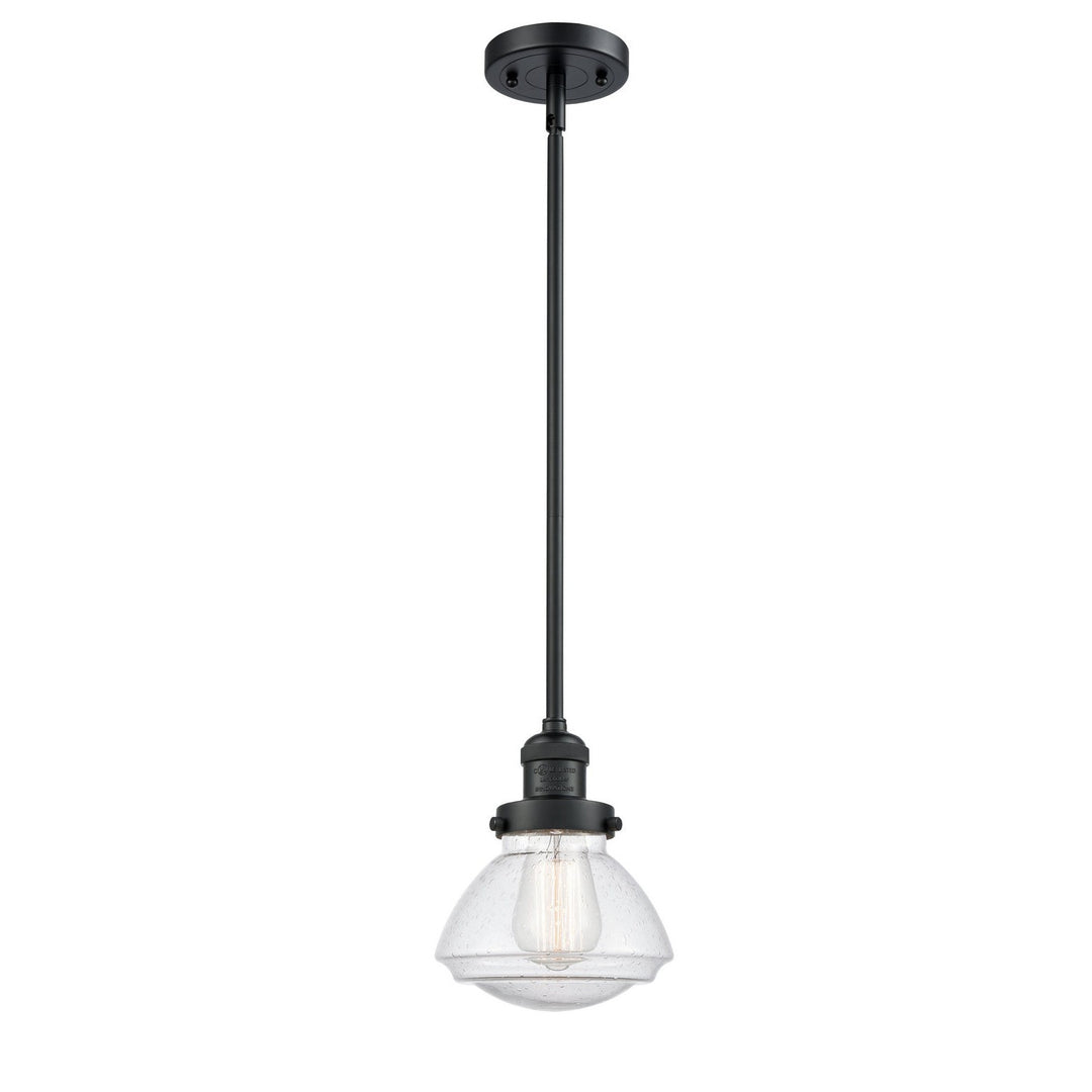 Innovations Franklin Restoration 201S-BK-G324-LED Pendant Light - Matte Black
