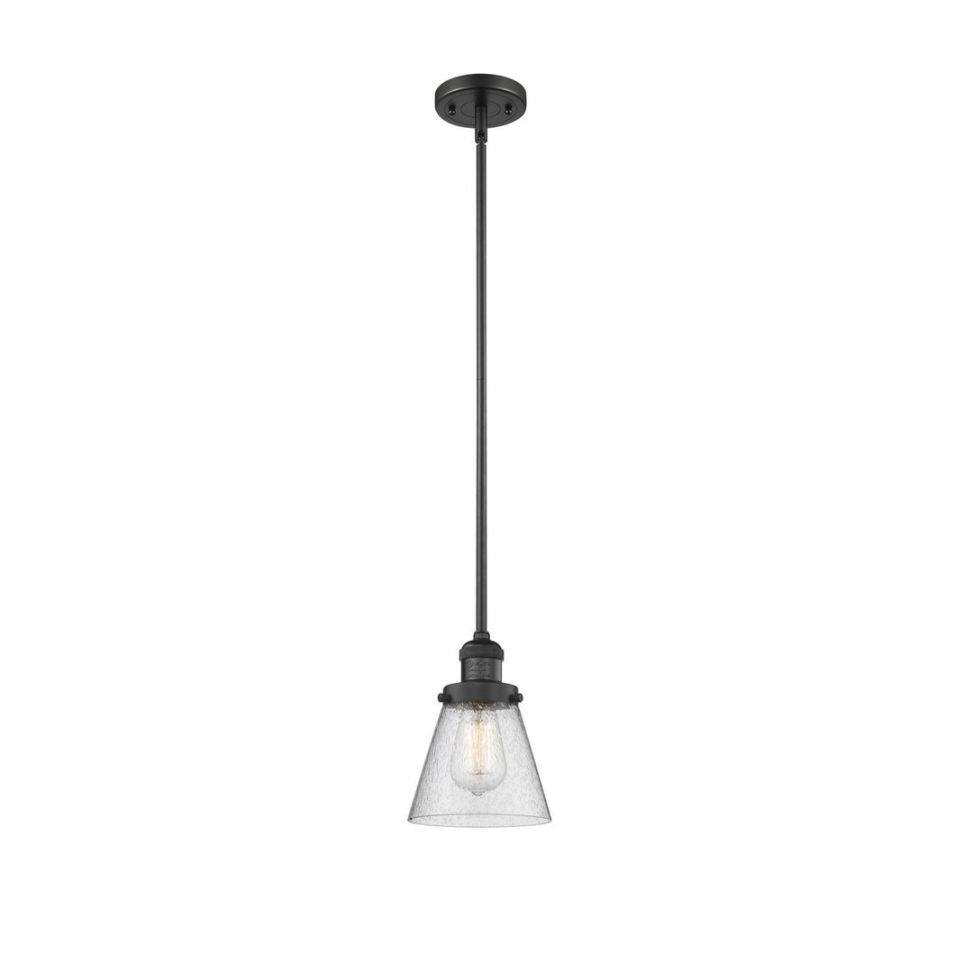 Innovations Franklin Restoration 201S-BK-G64 Pendant Light - Matte Black