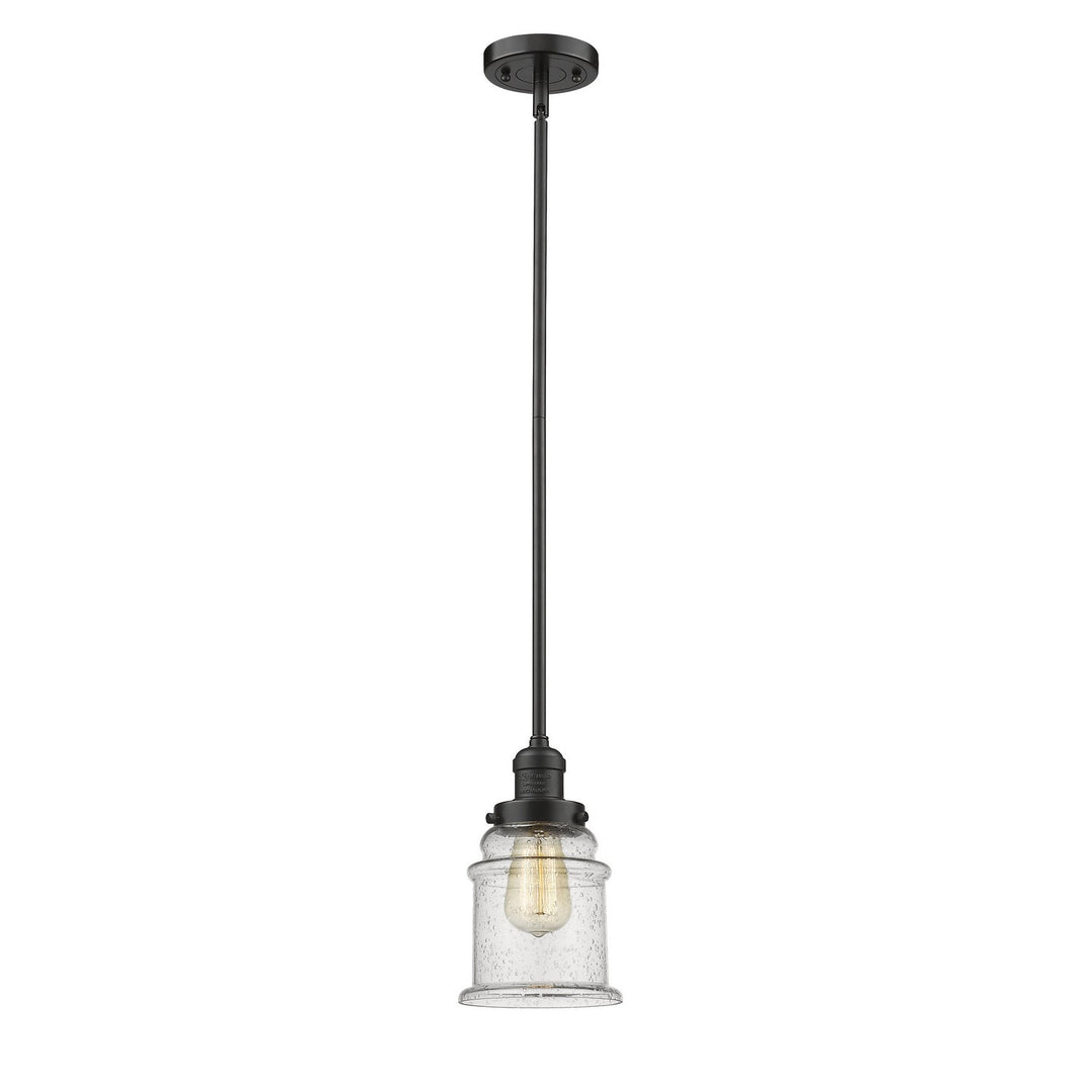 Innovations Franklin Restoration 201S-OB-G184-LED Pendant Light - Oil Rubbed Bronze